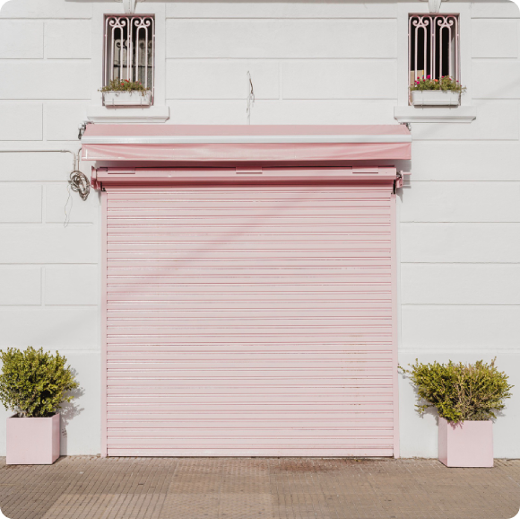 Custom commercial garage door in Westchester County, NY by Garage Door Customs.