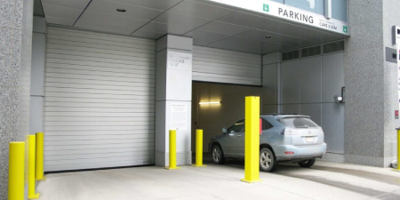 Garage Door Customs commercial rapid-roll door for parking garages in NYC, NY, and NJ.
